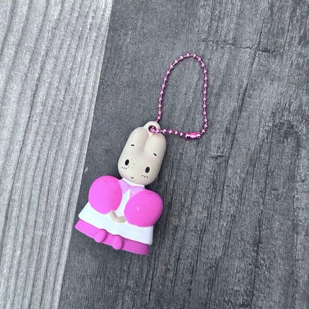 Sanrio marron cream flat keychain pink brown